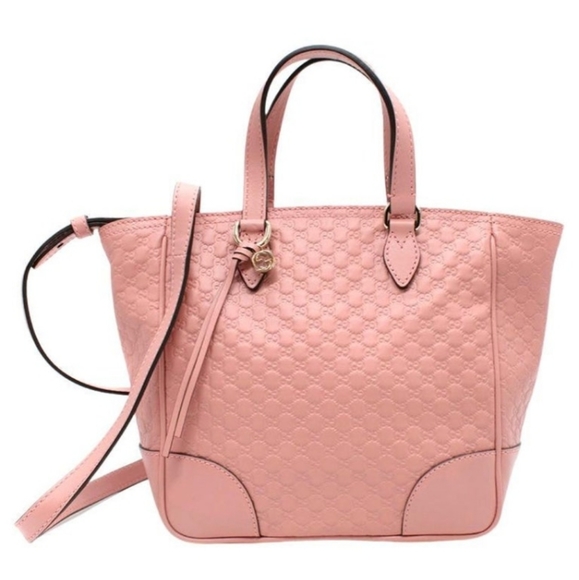 Gucci Handbags - Gucci micro Guccissima bag Bree pink monogram GG crossbody bag